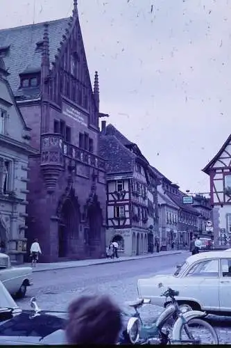 Vintage Dia Film Slide 35mm Melanchthon Haus Bretten Street Scene c1962 B3/R80