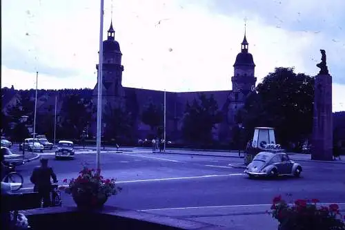 Vintage Dia Film Slide 35mm Freudenstadt Stadtkirche  Deutschland c1962 B3/R82