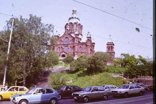 Vintage Dia Film Slide 35mm Uspenski Cathedral  Finnland '70s  B5/L39