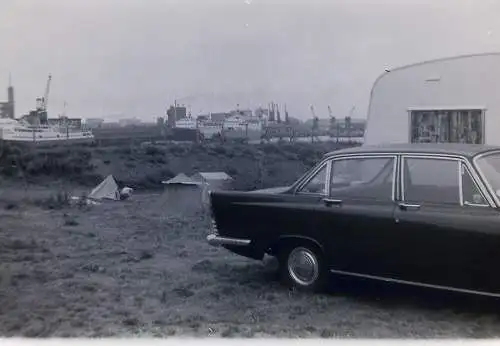 Vintage Negativ Foto Ford Zephir  - Wohnwagen - Camping  '60s B12/4/10