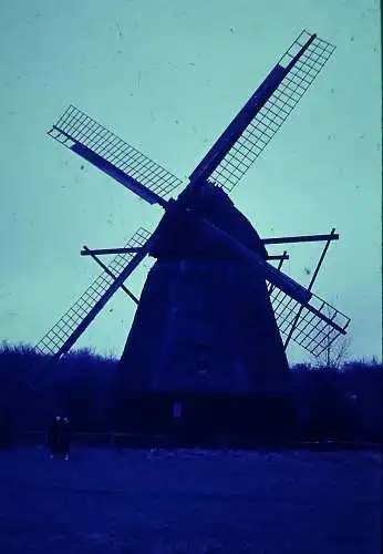 Orig 35mm DIA Slide Windmühle Dänemark  '70s B12/141