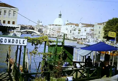 Orig 35mm DIA Slide 15x Italien Venedig Bus Strassenszene Gondola 1978 B13/73-87