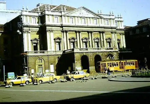 Orig 35mm DIA Slide 15x Italien Mailand Strassenbahn 1978 B13/88-89