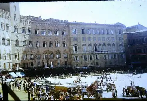 Orig 35mm DIA Slide 4x Italien Siena Strassenszene  1978 B13/95-98