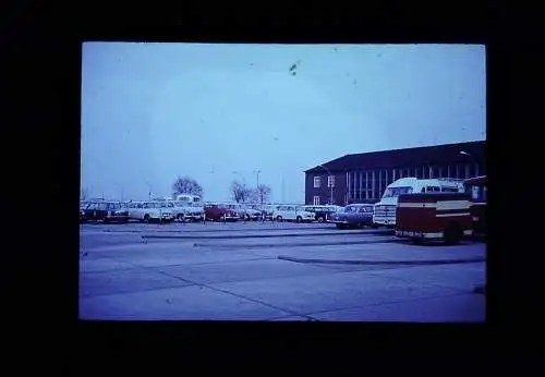 Original  MINI DIA DDR Airport Berlin Zentralflughafen  Parkplatz 1969 B13/103