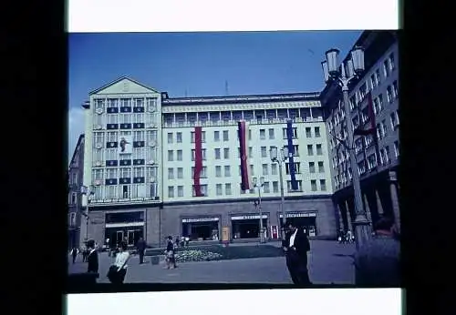 Original  MINI DIA DDR  Berlin Frankfurter Tor Geschäfte '65 B14/33