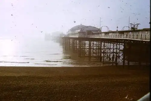 Vintage Dia Film Slide 35mm Brighton West Pier  '70s B5/L62