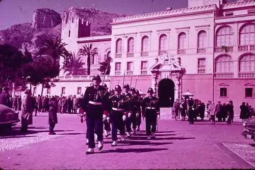 Vintage Dia Film Slide 35mm Monaco Changing of the Guard  '70s B5/L68