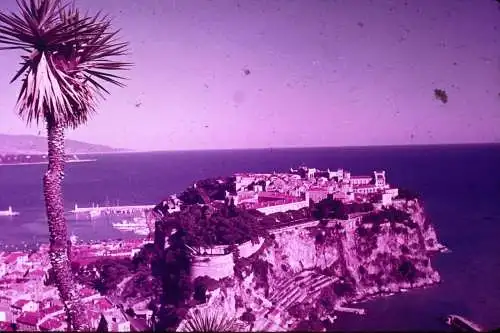 Vintage Dia Film Slide 35mm Monaco The Rock of Monaco '70s B5/L69