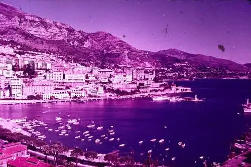 Vintage Dia Film Slide 35mm Monaco The Harbour of Monaco '70s B5/L70