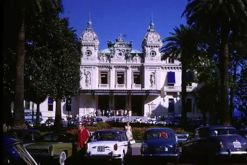 Vintage Dia Film Slide 35mm Monaco Casino Street Scene '60s B5/L73