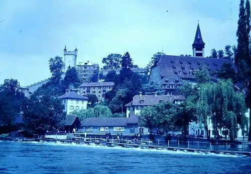 Vintage Dia Film Slide 35mm View of Lucerne  Schweiz  '70s  B9/84