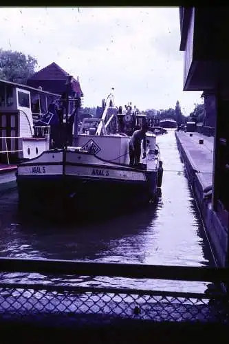 Vintage Dia Film Slide 35mm Schlepperschiff Aral 5 '60s B3/R95