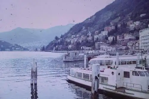 Vintage Dia Film Slide 35mm Lake Como,  Italy  '60s B3/L61