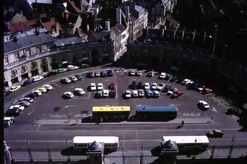 Vintage Dia Film Slide 35mm Place de la Libération Dijon France  '60s B4/L8