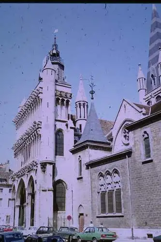 Vintage Dia Film Slide 35mm Church of Notredame  Dijon France  '70s B4/L12