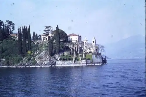 Vintage Dia Film Slide 35mm Villa del Balbianello Lake Como,  Italy  '70s B4/L18