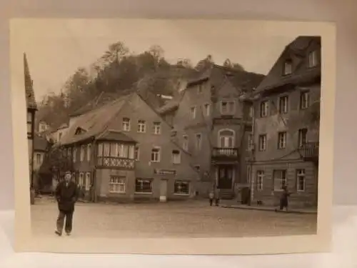 Vintage Foto B&W  DDR Stadt Wehlen  1967  - 8,5x6cm