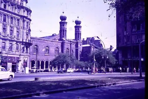 Vintage Dia Film 35mm Great Synagogue Dohány Street Budapest Hungary '60s B4/L32