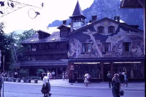 Vintage Dia Film Slide 35mm Oberammergau Deutschland '60s B4/L44