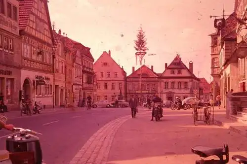 Vintage Dia Film Slide 35mm Ebern Street Scene 1959  B4/L73