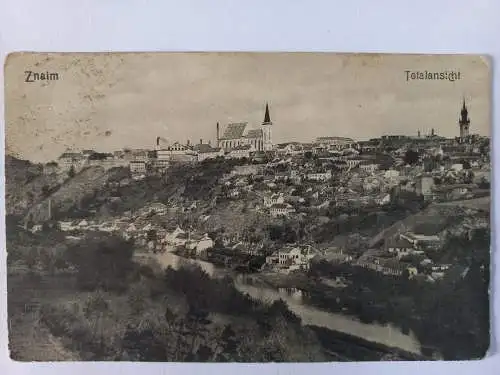 AK Postcard CPA Znojmo, Znaim Totalansicht