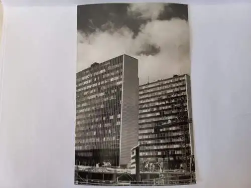 Vintage Foto B&W  Stockholm Stadtcentrum in Bau Malmskillnadsgatan  1964