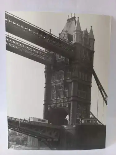 Vintage Foto B&W London, Tower Bridge 1967