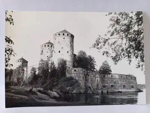 Vintage Foto B&W Olavinlinna, Savonlinna Finnland 1964