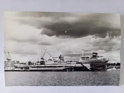 Vintage Foto B&W Oslo, Hafen 1964