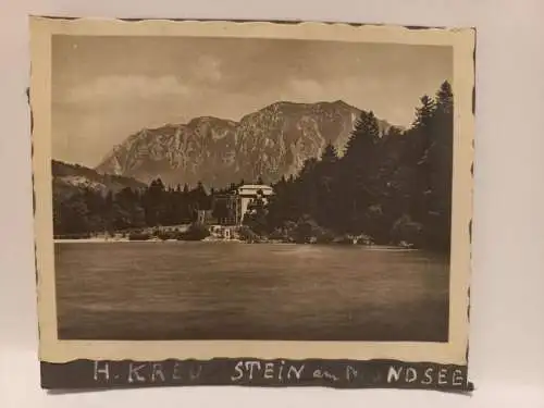 Vintage Foto H. Kreuzstein am Mondsee