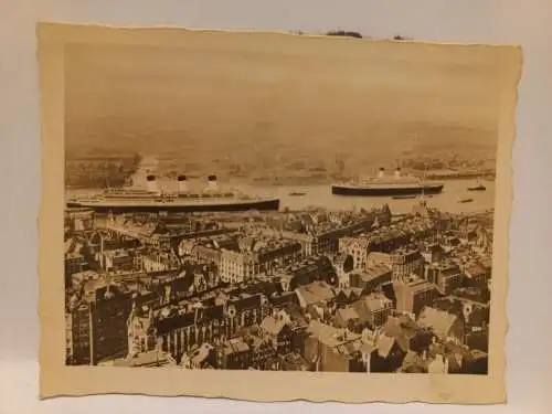 Vintage Foto Hamburg Hafen 1938