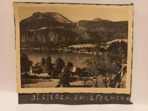 Vintage Foto St. Gilgen Zwölferhorn 1938