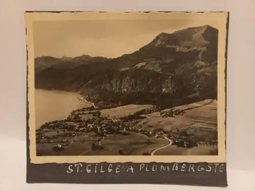 Vintage Foto St. Gilgen am Plombergstein 1938