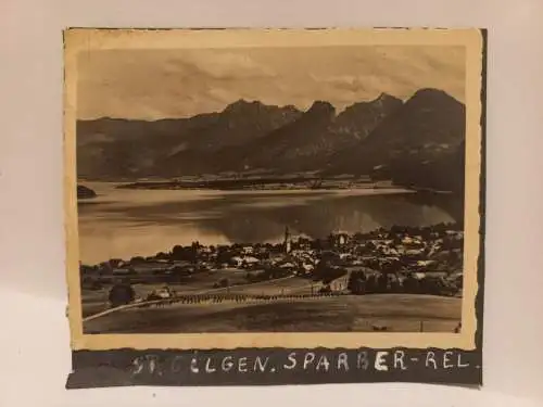 Vintage Foto St. Gilgen Sparber - Rel  1938