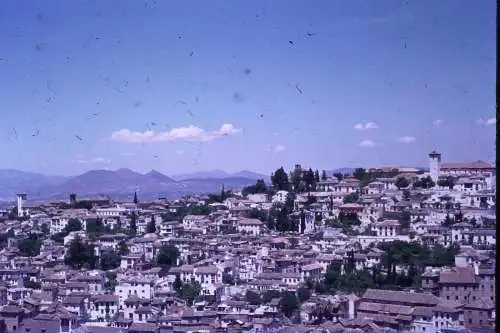 Vintage Dia Film Slide 35mm Granada Overview Spain   '60 B4/R7