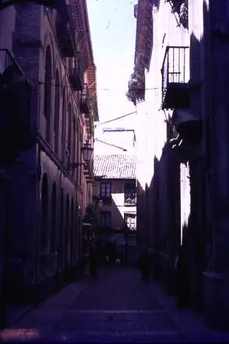 Vintage Dia Film Slide 35mm Granada Alley Spain   '60 B4/R8