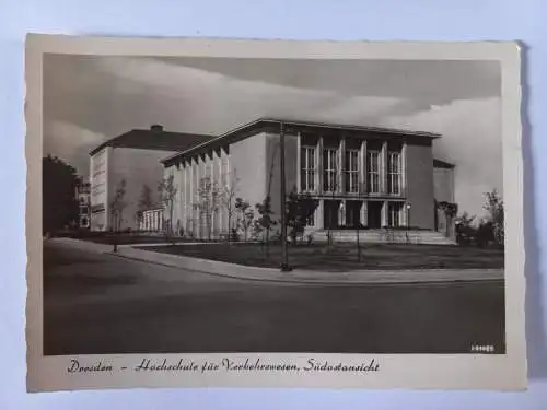 AK Postcard CPA DDR Dresden Hochschule für Verkehrswesen, Südostansicht