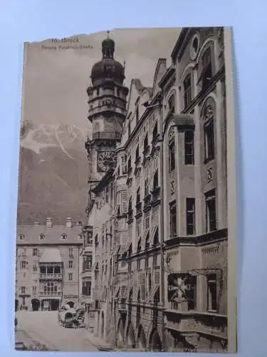 AK Postcard CPA Österreich Innsbruck Herzog Friedrich Strasse