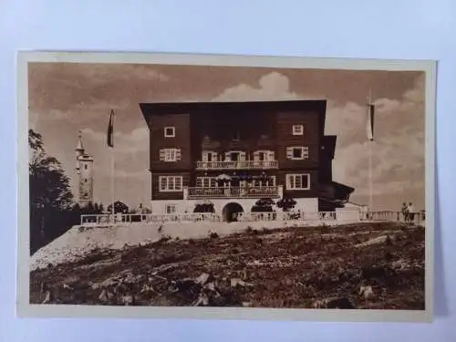 AK Postcard CPA Seilschwebebahn Bürgeralpe bei Mariazell, Hotel Carl Stenitzer