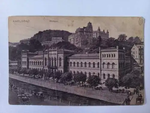 AK Postcard CPA Karlsbad, Kurhaus