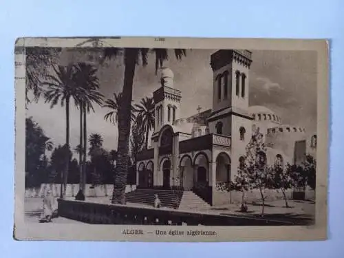 AK Postcard CPA Alger, Une église algérienne