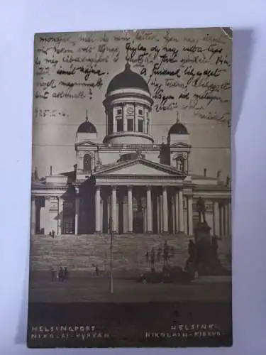 AK Postcard CPA Helsinki Nikolain Kirko