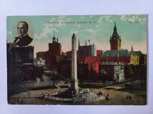 AK Postcard CPA McKinley Monument, Buffalo, N.Y.