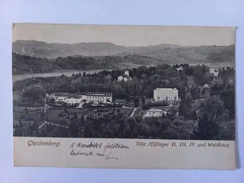 AK Postcard CPA Gleichenberg, Villa Höflinger und Waldhaus