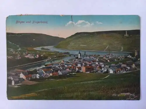 AK Postcard CPA Bingen am Rhein Blick auf die Stadt 1913