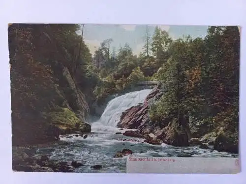 AK Postcard CPA Staubachfall b. Jettenberg  - Schweiz