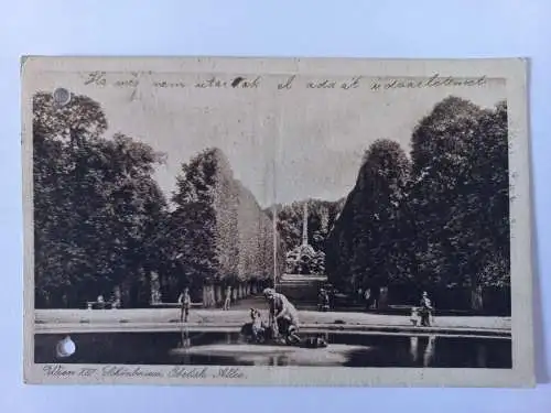 AK Postcard CPA Wien Schönbrunn, Obelisk Allee 1914