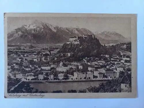 AK Postcard CPA Salzburg mit Untersberg