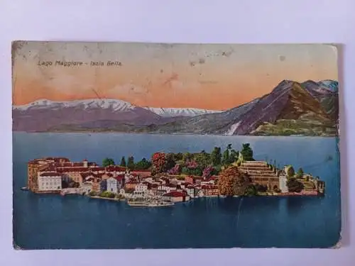 AK Postcard CPA Lago Maggiore- Isola Bella Italien